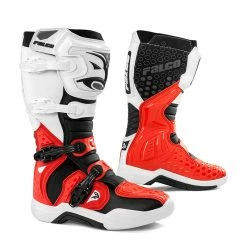 Outlet 🔥 Offroad Falco Level 🥾 Boots White Red ✔️