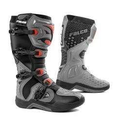 Deals 🥰 Offroad Falco Level 🥾 Boots Grey Red 🛒