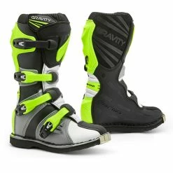 New 😀 Offroad Forma Gravity Kid 🥾 Boots Gray White Yellow 🎉